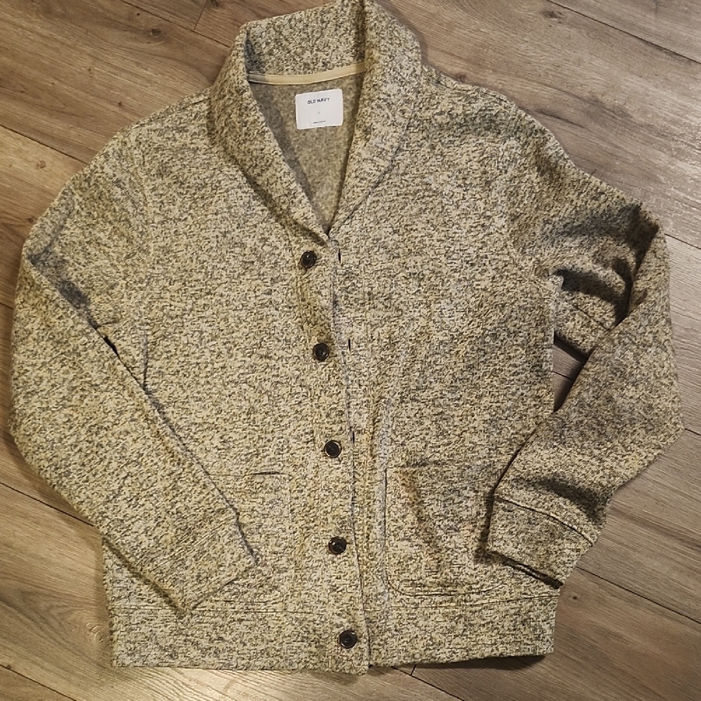Old Navy Men's Textured Cardigan Sweater - L